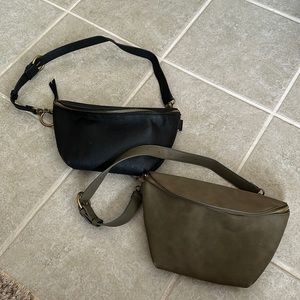 2for1 Bundle TARGET UNIVERSAL THREAD Large Fanny Pack Belt Bag OliveGreen/Black